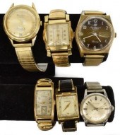 (6) VINTAGE GENTS WRISTWATCHES