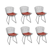 (6) VINTAGE KNOLL BERTOIA SIDE