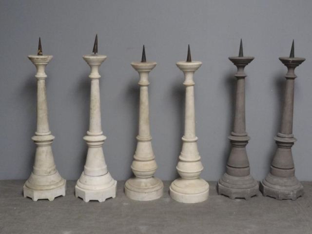 6 Vintage Marble Pricket Sticks4