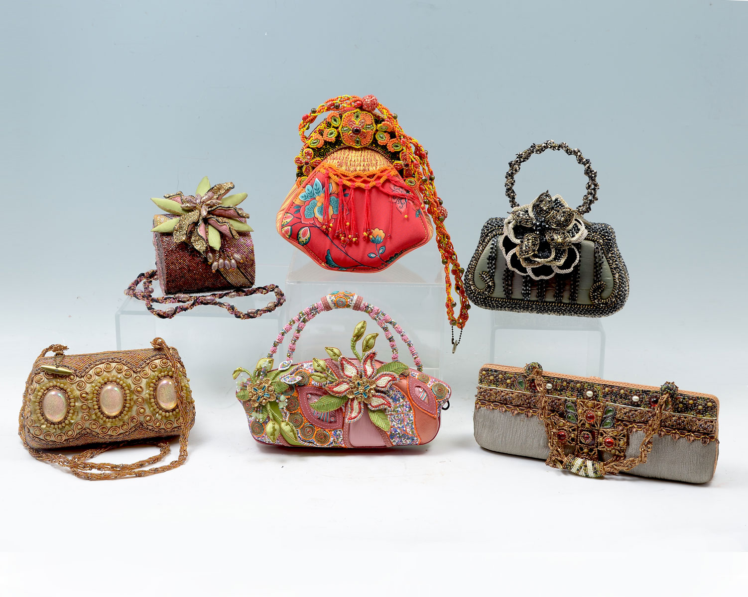 6 VINTAGE MARY FRANCES PURSES: If
