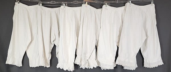 6 Vintage White Heavy Cotton Winter
