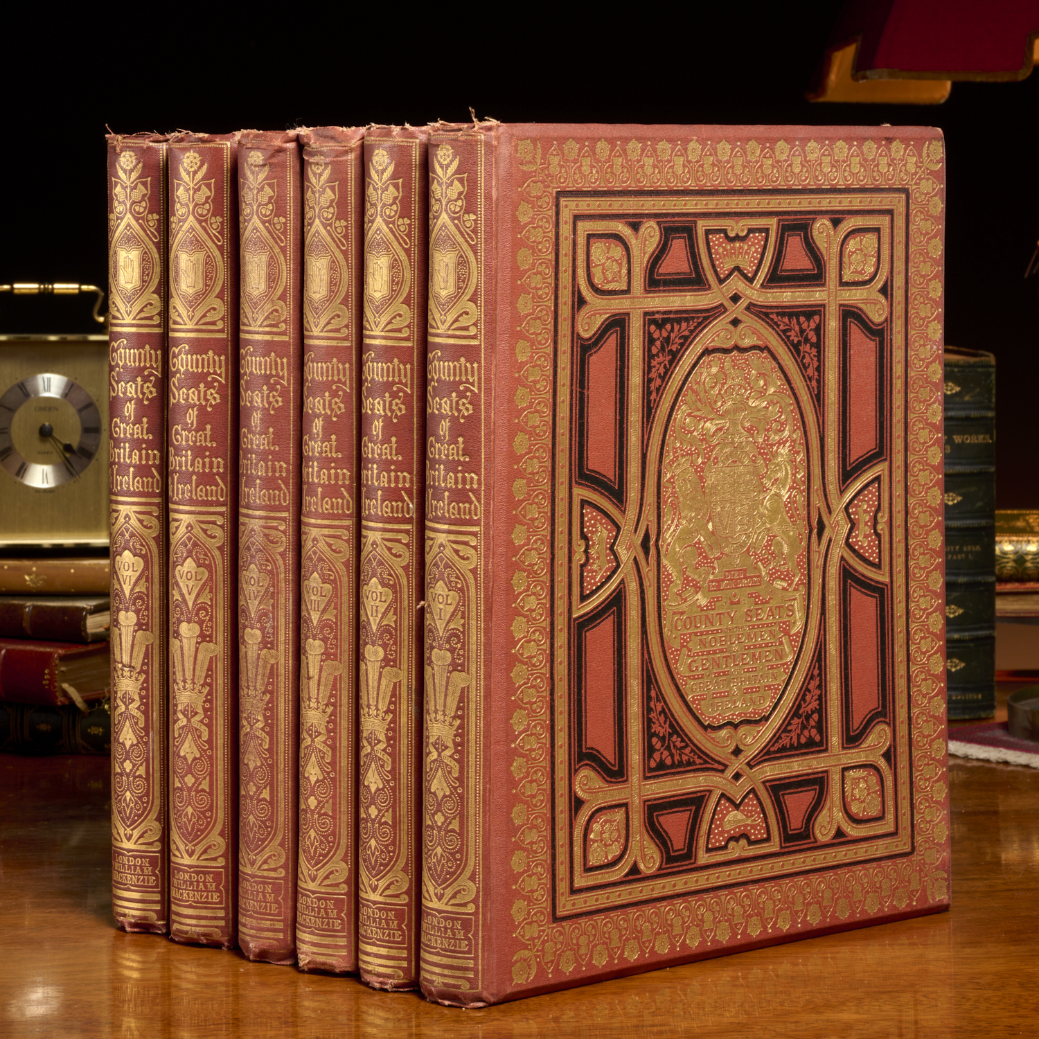 (6) VOLS., VIEWS OF SEATS OF