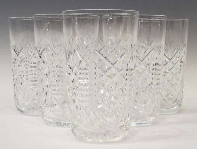 (6) WATERFORD 'CLARE' CUT CRYSTAL