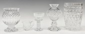 (6) WATERFORD CUT CRYSTAL TABL