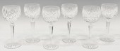 6) WATERFORD 'LISMORE' CRYSTAL