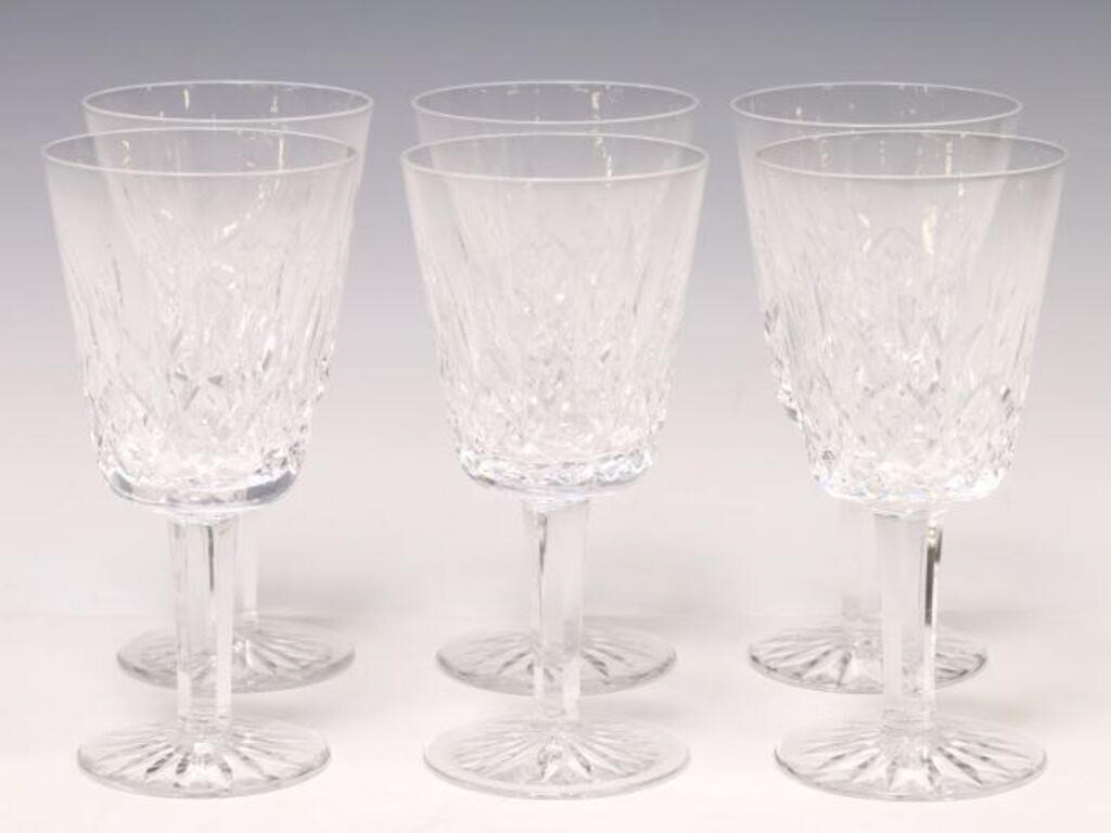 (6) WATERFORD 'LISMORE' CUT CRYSTAL