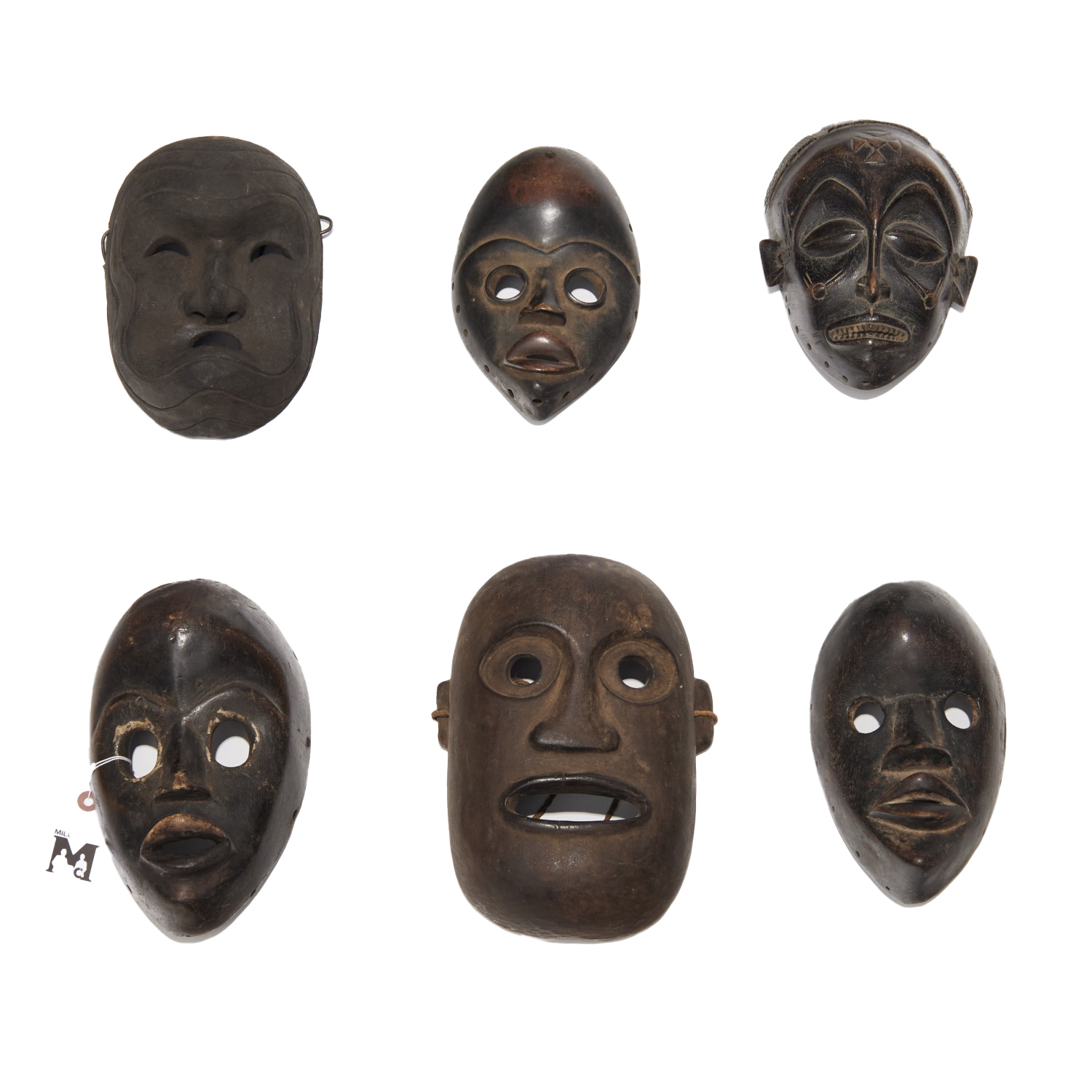 (6) WEST AFRICAN CARVED WOOD