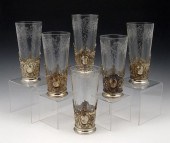 6 WMF SLIVERPLATE AND ETCHED G