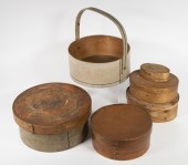 (6) WOODEN PANTRY BOXES Lot of