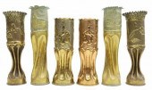 (6) WWI-ERA TRENCH ART ARTILLE
