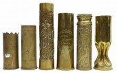 (6) WWI-ERA TRENCH ART ARTILLE