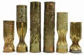 (6) WWI-ERA TRENCH ART ARTILLE