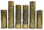 (6) WWI-ERA TRENCH ART ARTILLE