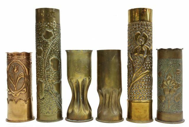 (6) WWI-ERA TRENCH ART ARTILLERY