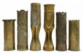(6) WWI-ERA TRENCH ART ARTILLE