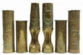 (6) WWI-ERA TRENCH ART ARTILLE