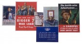 (6) WWII WAR BOND POSTERS, UNF