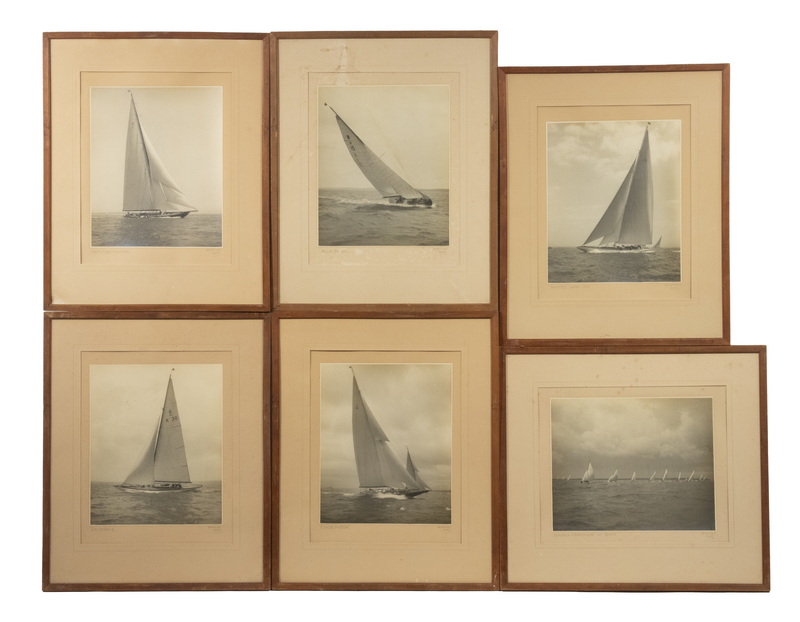 (6) YACHTING PHOTOGRAPHS BY BEKEN &