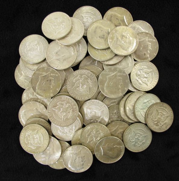 (60) 1965 - 1969 40% Silver Halves