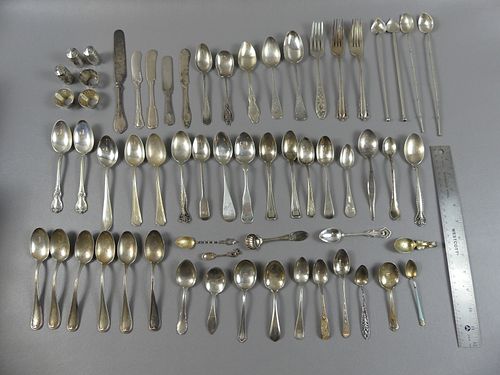 60 PIECES ASSORTED STERLING