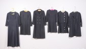 60's Black knit and poly garme