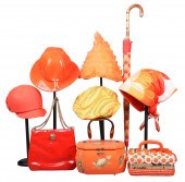60's Orange hat and accessorie