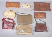 60's/70's reptile skin purses