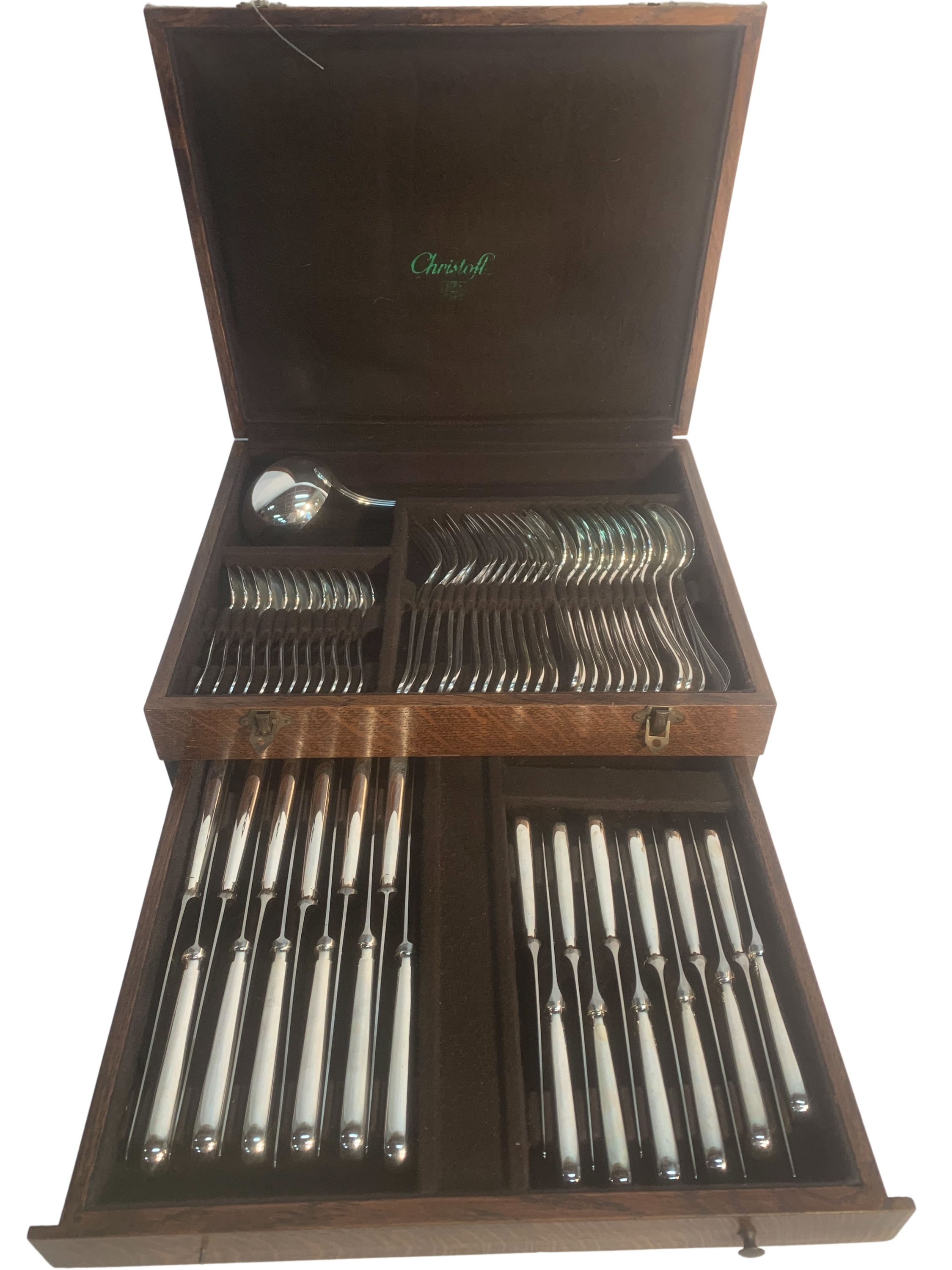 61 PC. CHRISTOFLE SILVER FLATWARE