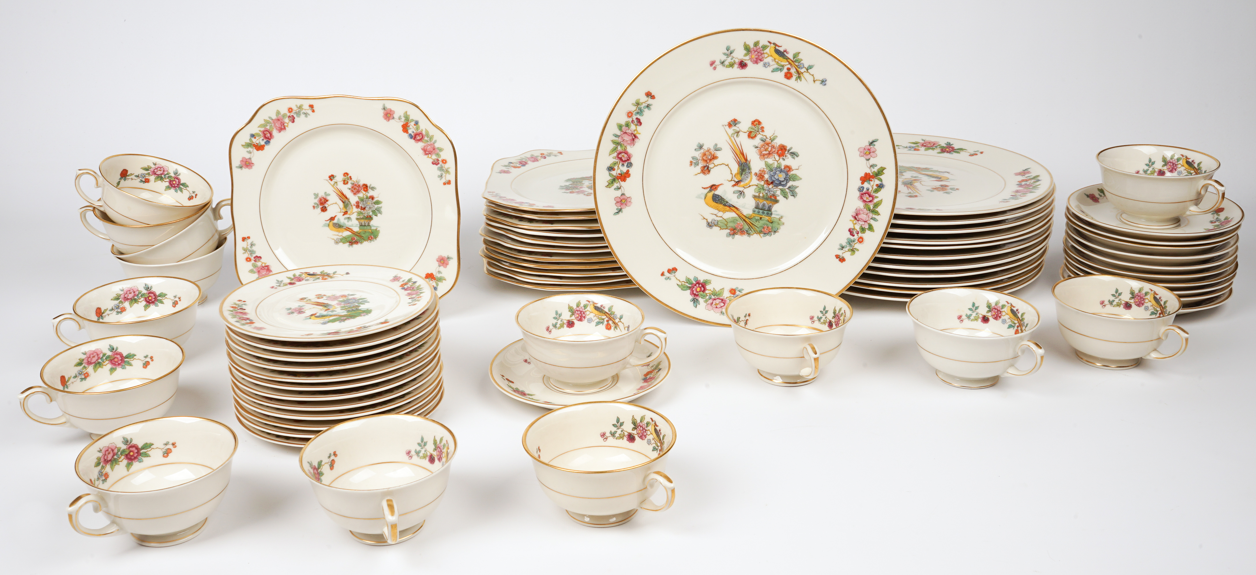 (61) Pcs Lamberton Ivory China