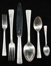 (61 PCS) SILVER PLATE FLATWARE