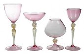 61 PIECE VENETIAN GLASS STEMWA