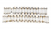 61PCS TIFFANY & CO. VERMEIL 'W