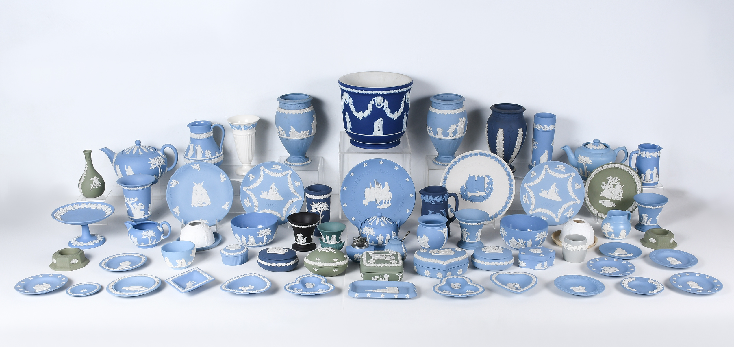62 PC. WEDGWOOD JASPERWARE