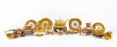 64PC ENGLISH PEACH & GILT DESS