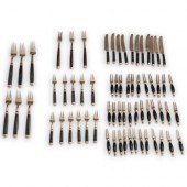 (65PC) MINIATURE WOOD HANDLED