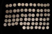 67 WARTIME DIMES 1943-1944;  A