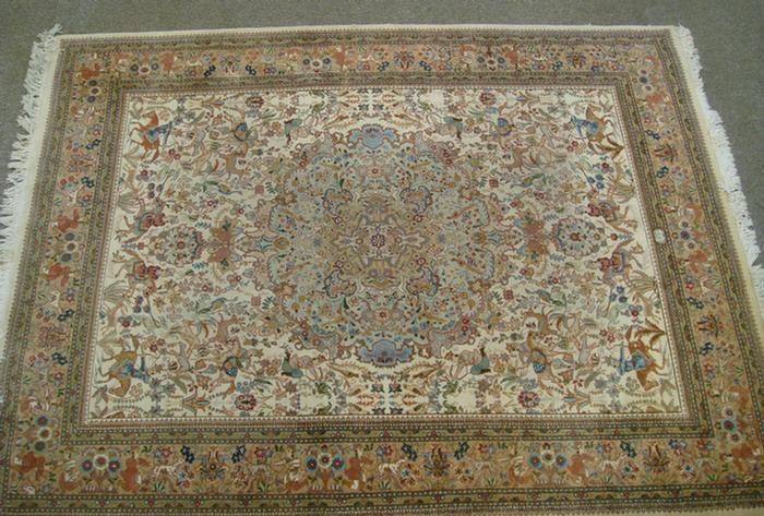 6.7 x 7.4 Tabriz, some wear