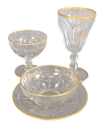 68 PIECE SET OF GLASS STEMWARE