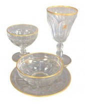 68 PIECE SET OF GLASS STEMWARE
