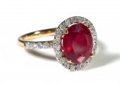 6.8CT RUBY & DIAMONDS RINGNatu