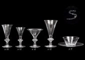69 PCS. STEUBEN GLASSES & FING