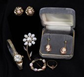 6PC 14K GOLD ESTATE JEWELRY GR