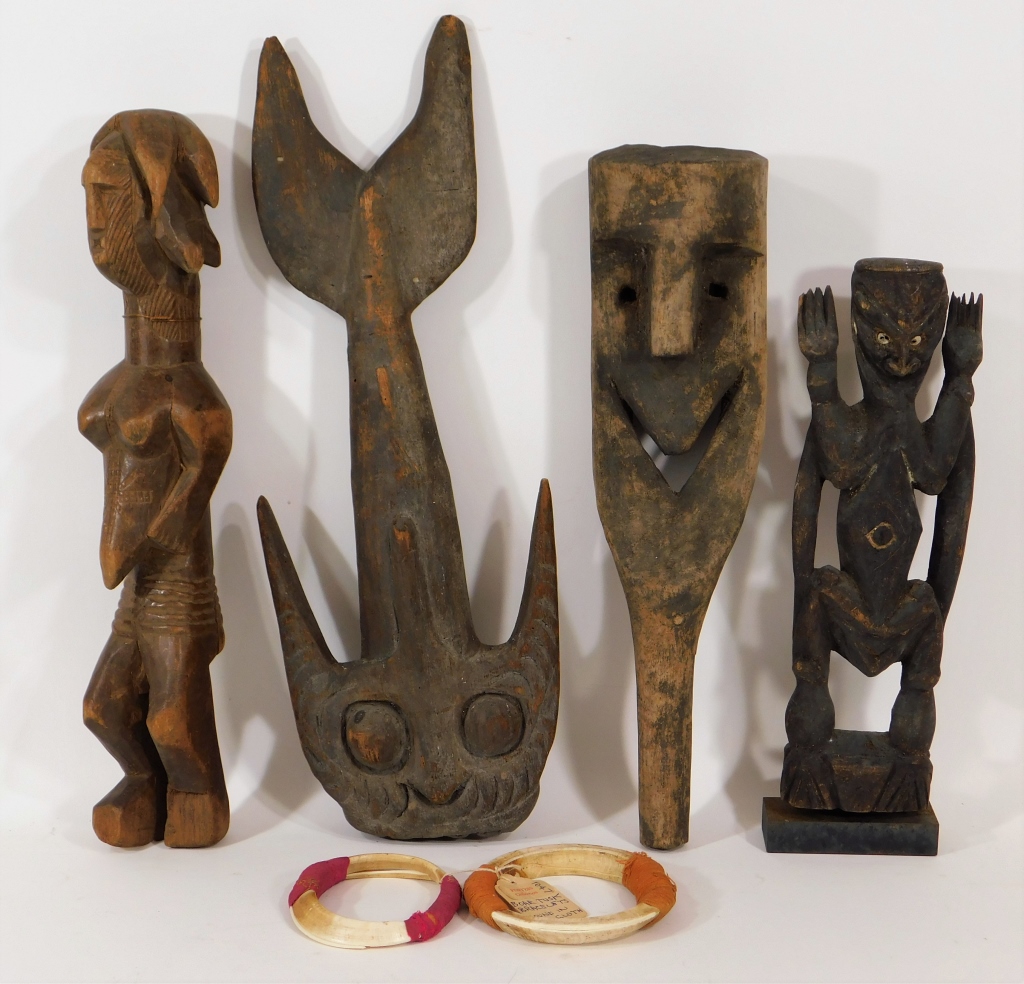 6PC AFRICAN & OCEANIC MASK HOOK