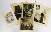 6PC AMERICAN ARTIST AQUATINT E