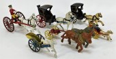 6PC AMERICAN CAST IRON HORSE D