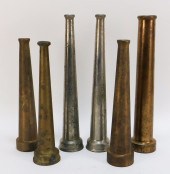 6PC ANTIQUE AMERICAN BRASS FIR