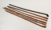 6PC ASSORTED CARVED WOOD CANES