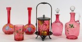 6PC ASSORTED VICTORIAN ENAMELE