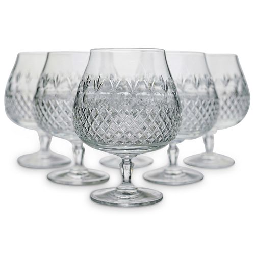 (6PC) CRYSTAL CUT BRANDY