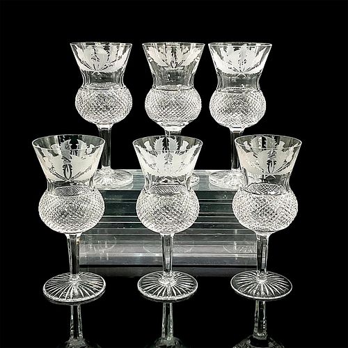 6PC EDINBURGH CRYSTAL TALL WATER
